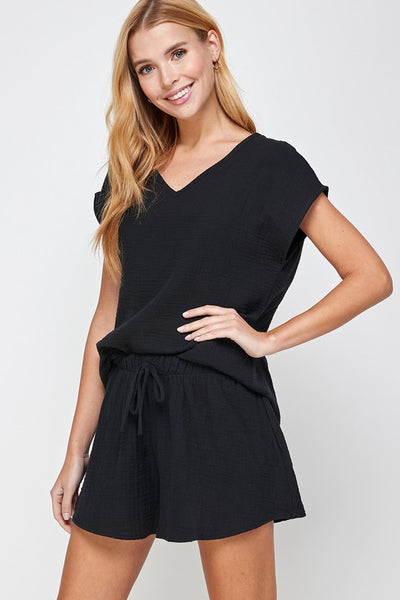 Alivia Shorts Set - Black