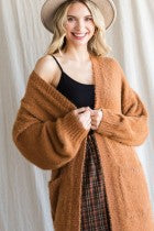 Never Far Cardigan - Caramel