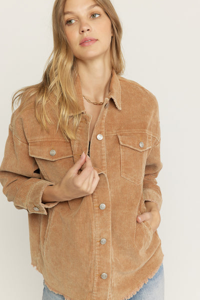Alayah Corduroy Jacket - Camel
