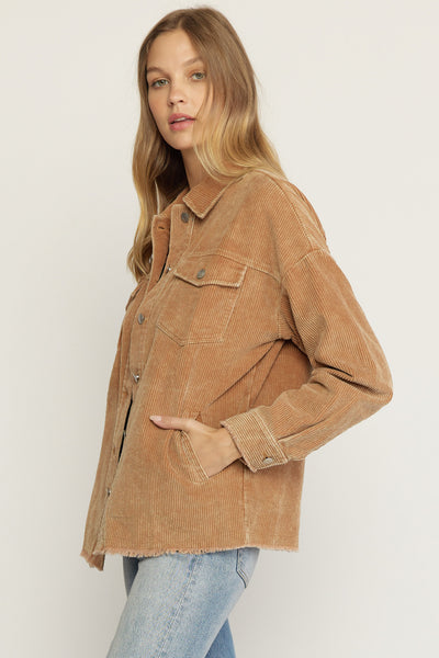 Alayah Corduroy Jacket - Camel