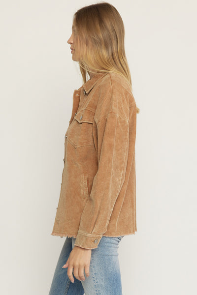 Alayah Corduroy Jacket - Camel