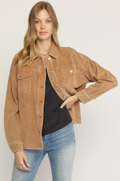 Alayah Corduroy Jacket - Camel