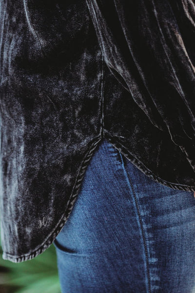 Bailee Acid Wash Top