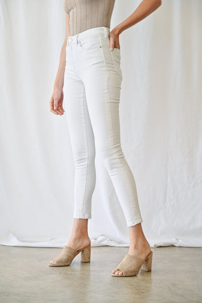 Sutton High Rise Jeans - White