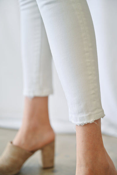 Sutton High Rise Jeans - White