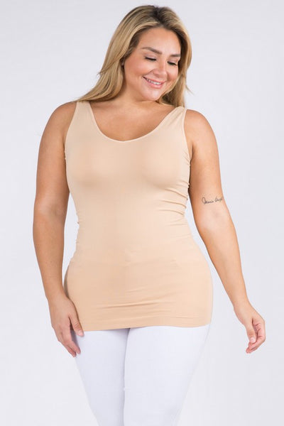 Reversible Seamless Tank - Nude