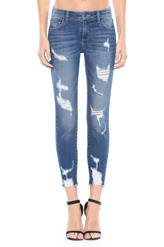 Dillon Distressed Cropped Skinny