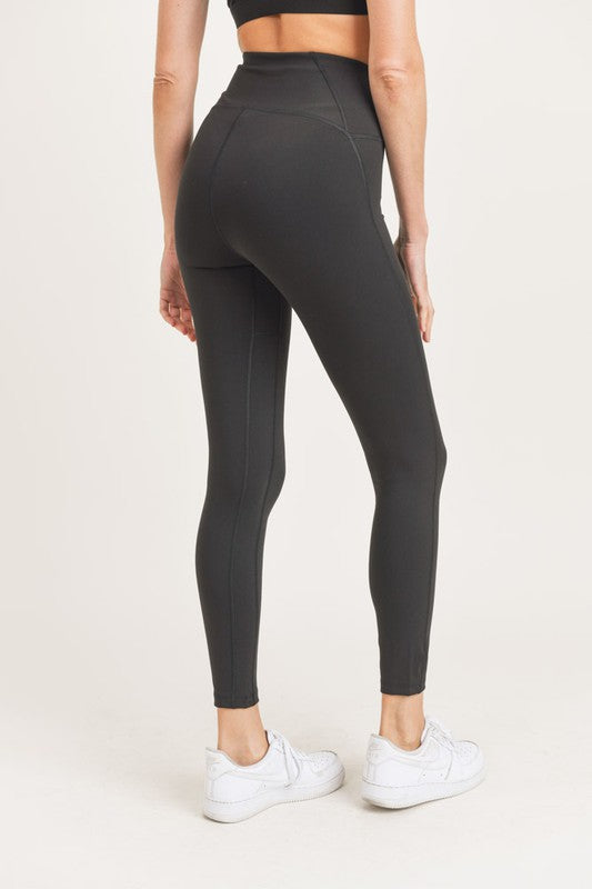 High Rise Compression Leggings Black