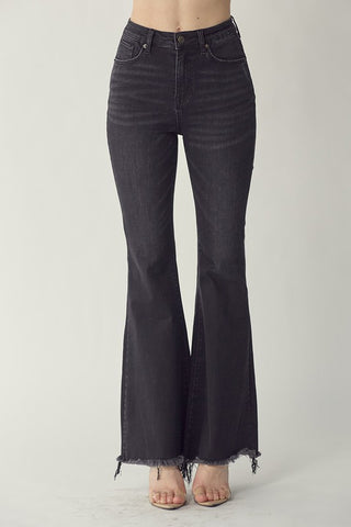 Vintage High Waist Flare Jean - Black