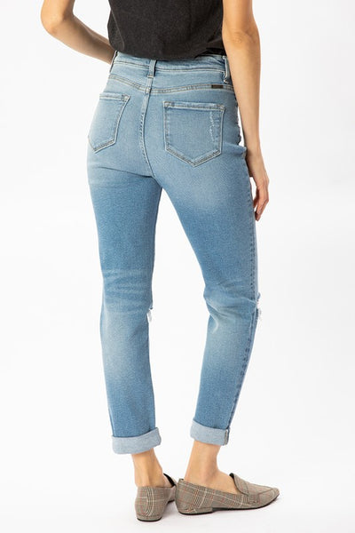 High Rise Cuffed Jean