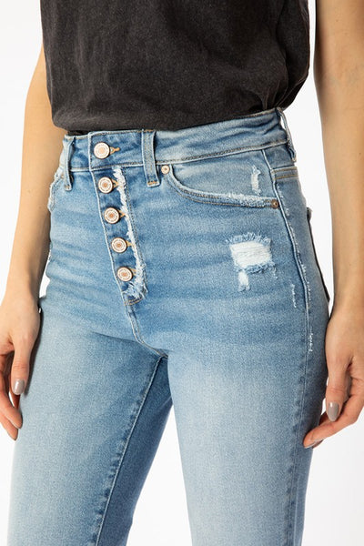 High Rise Cuffed Jean