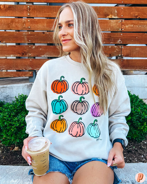 Colorful Pumpkin Sweatshirt