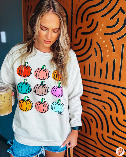 Colorful Pumpkin Sweatshirt