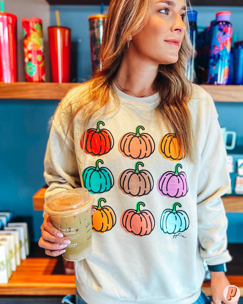 Colorful Pumpkin Sweatshirt