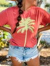 Gingham Palm Tree T-Shirt