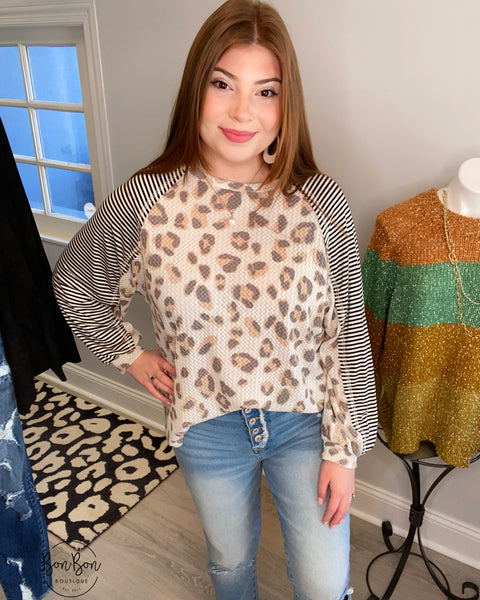 Nyla Leopard Top