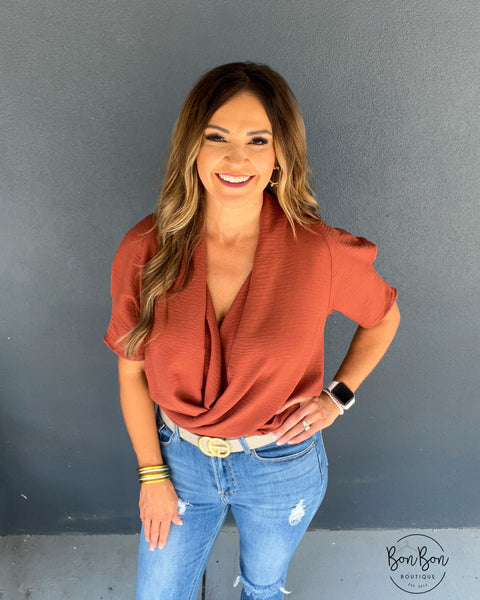 It's About Time Bodysuit - Brown