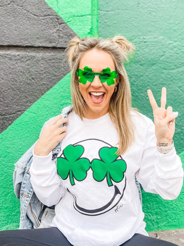 Lucky Face Long Sleeve Tee