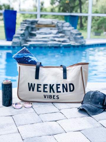 Weekend Vibes Canvas Bag