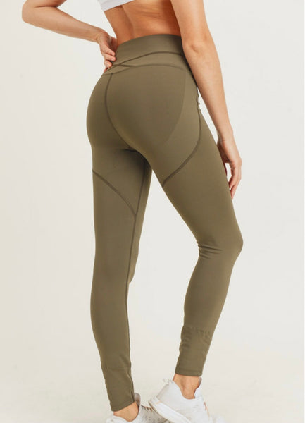 Booty Lift Leggings - Olive
