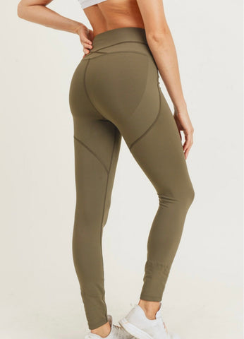 Booty Lift Leggings - Olive