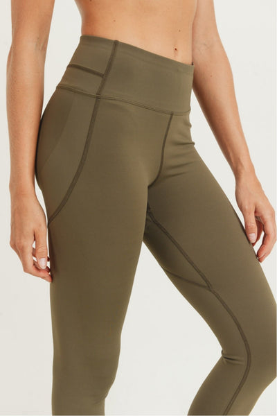 Booty Lift Leggings - Olive