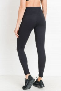Follow My Lead Highwaist Shredded Knee Legging
